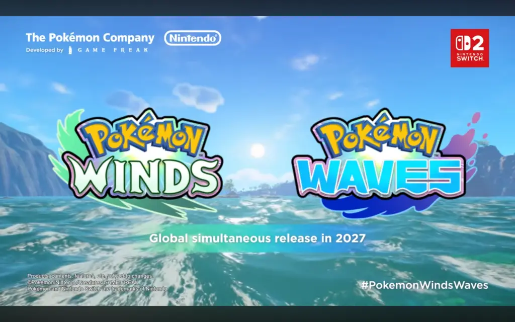 Pokémon Winds and Pokémon Waves logos