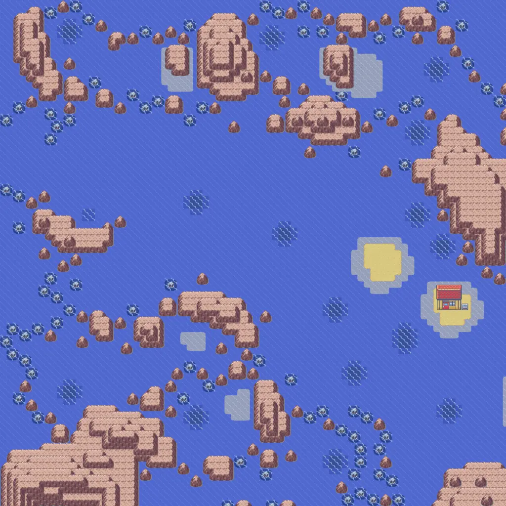 Route 124 map (Emerald)