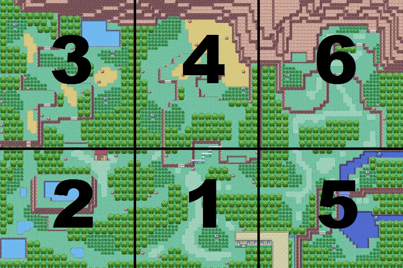 Safari Zone (Hoenn) map (Emerald)