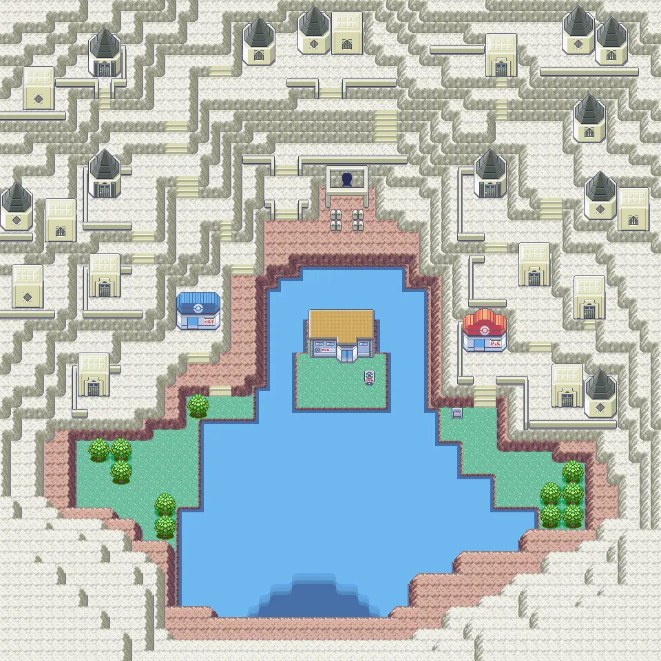 Sootopolis City map (Emerald)