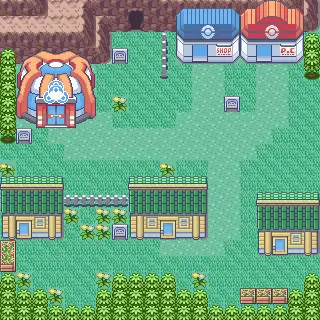 Verdanturf Town map (Emerald)