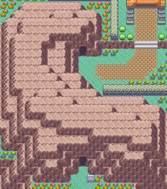 Victory Road (Hoenn) map (Emerald)